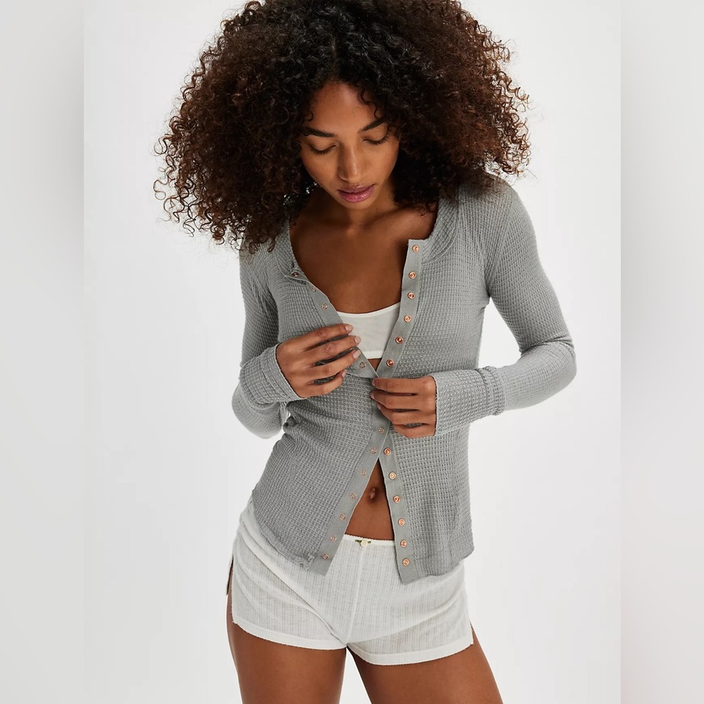 Free People Going Places Cardi in Heather Gray. M
